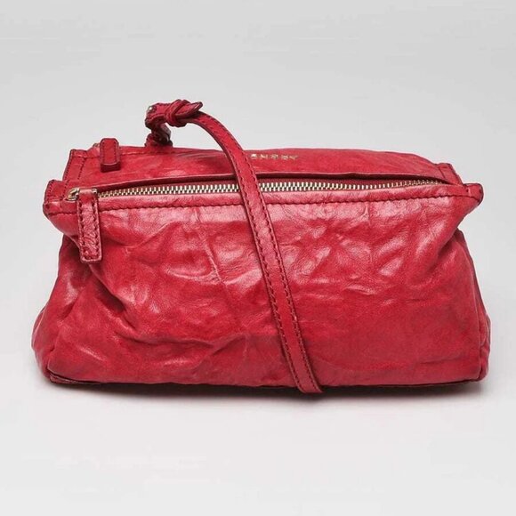 Givenchy Red Pepe Leather Mini Pandora Bag - Picture 1 of 11